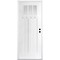Codel Doors 36" x 96" Primed White Shaker Exterior Fiberglass Door 3080LHISPSFHER3033C491610BM - alternate 1